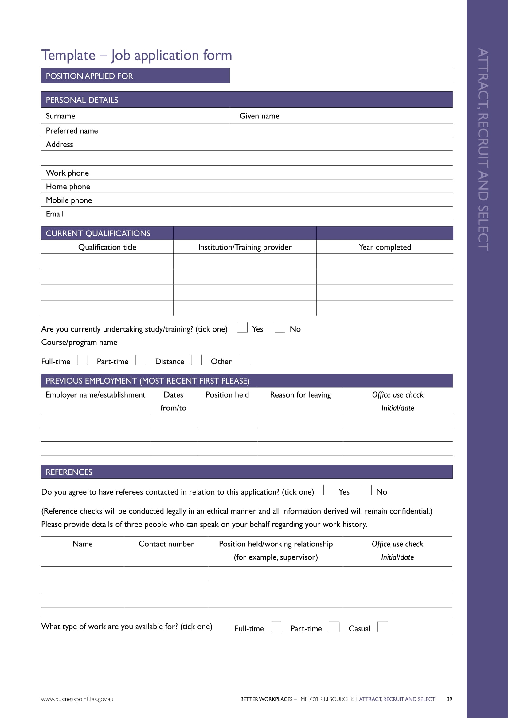 19 Employment Application Form Examples To Download