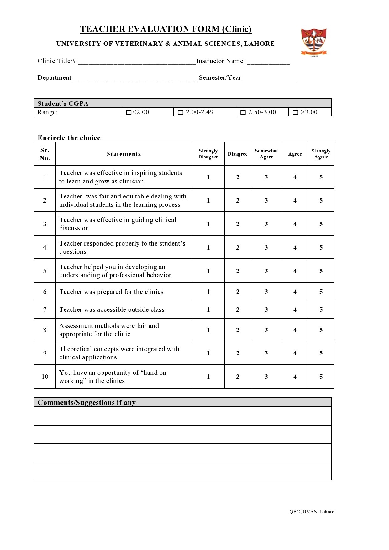 Free Printable Forms For Teachers