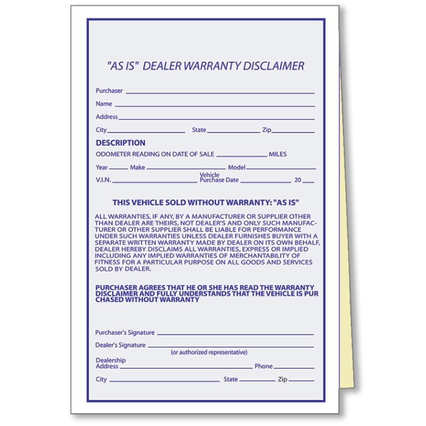 As Is No Warranty Printable Form As Is No Warranty Printable Form