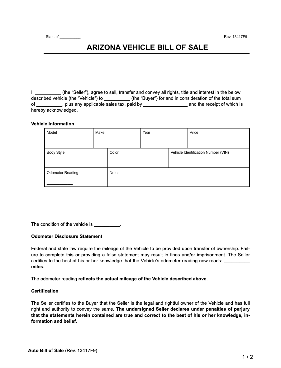 Arizona State Tax Forms Printable