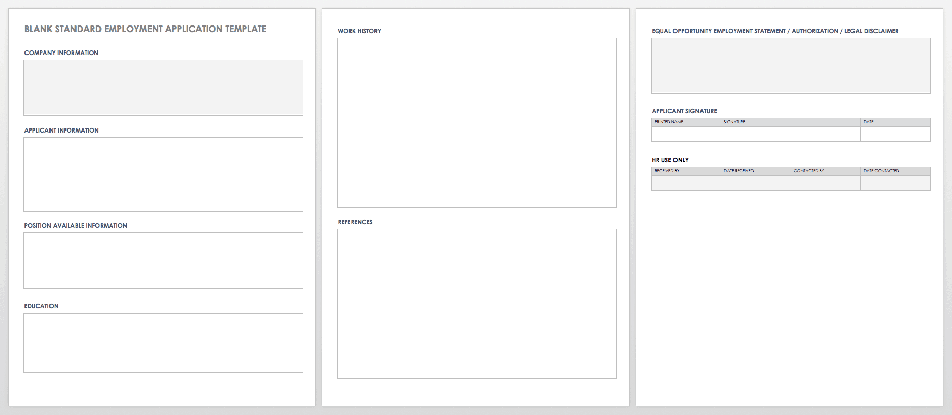 Free Printable Generic Job Application Form Free Printable Generic Job Application Form