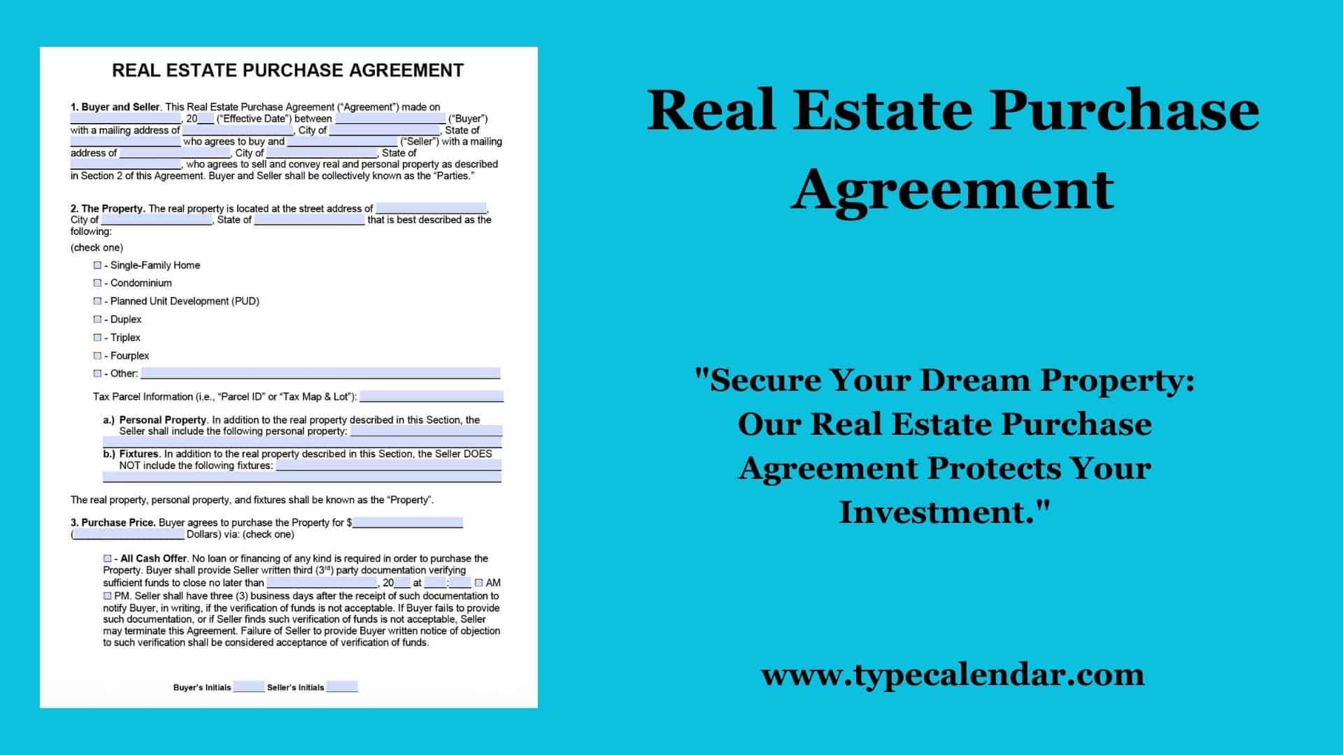 Printable Home Buyer Agreement Form Indiana