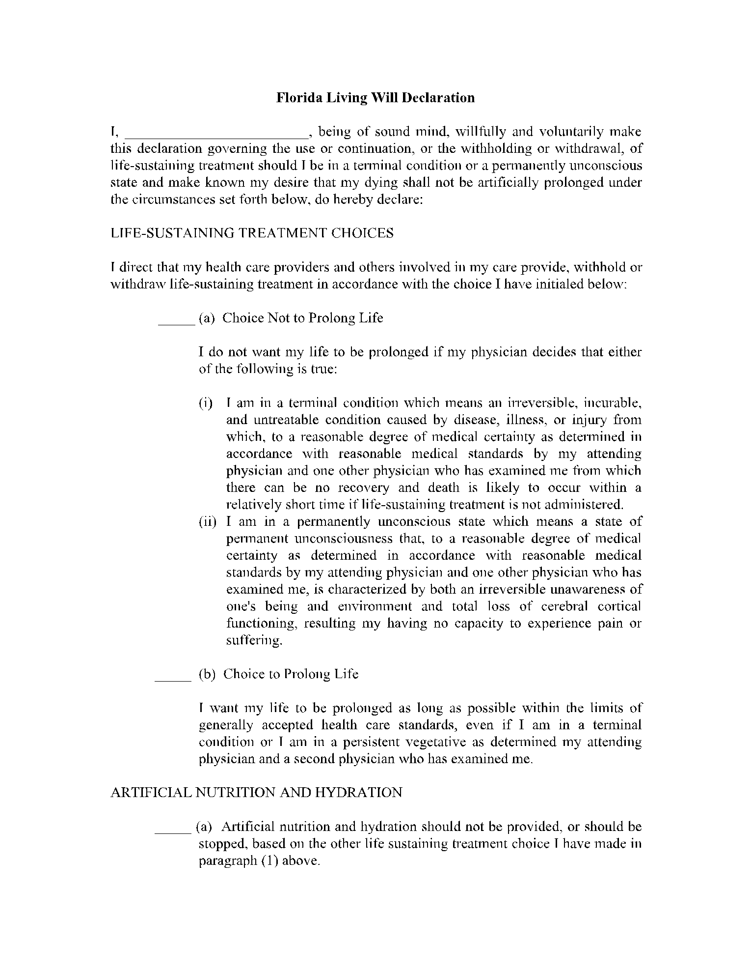 10 Free Living Will Form PDF 2021 Updated CocoSign