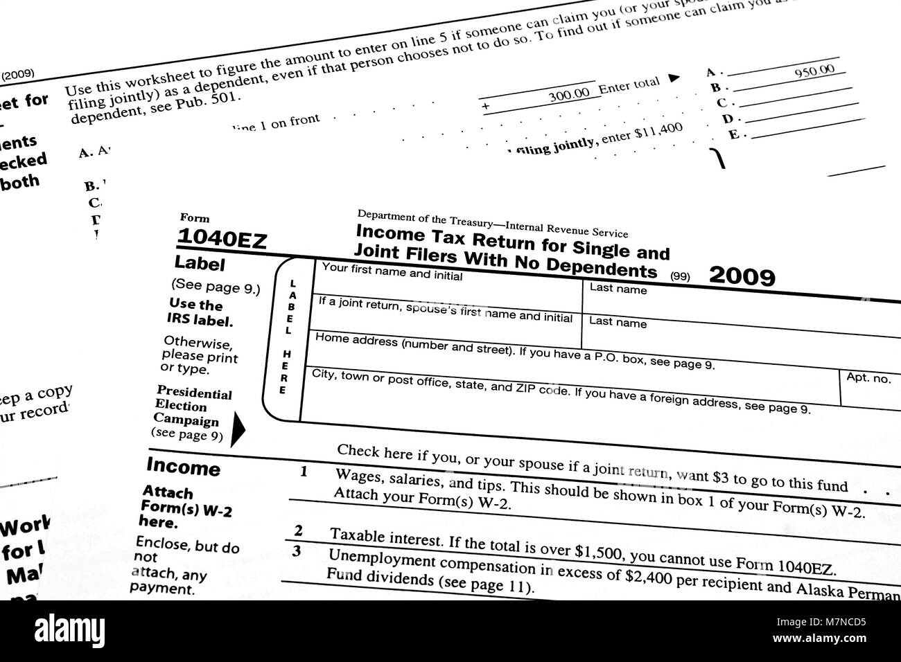 Printable 1040ez Tax Form