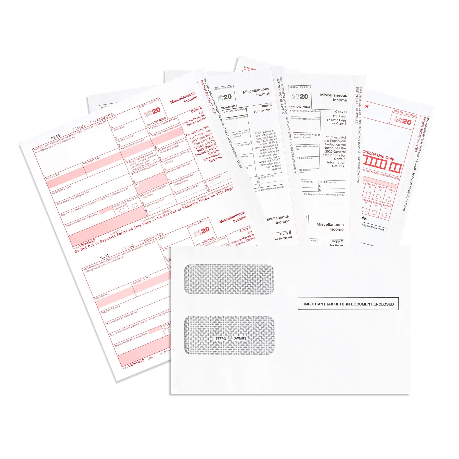 1099 Misc Forms 2019 4 Part Tax Forms Kit 25 Desertcart INDIA