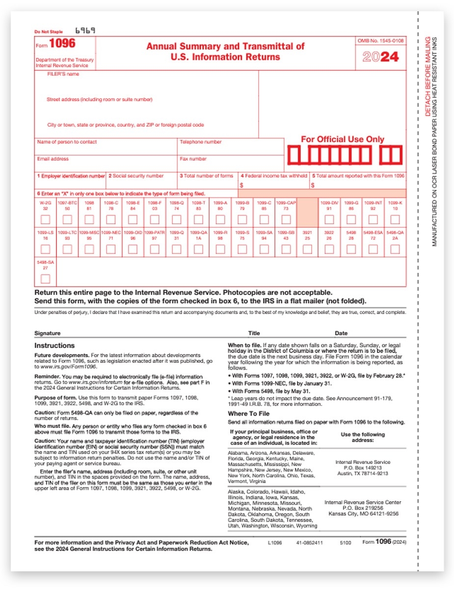 1099 NEC Forms Copy A For IRS Federal DiscountTaxForms 1099 NEC Forms Copy A For IRS Federal DiscountTaxForms