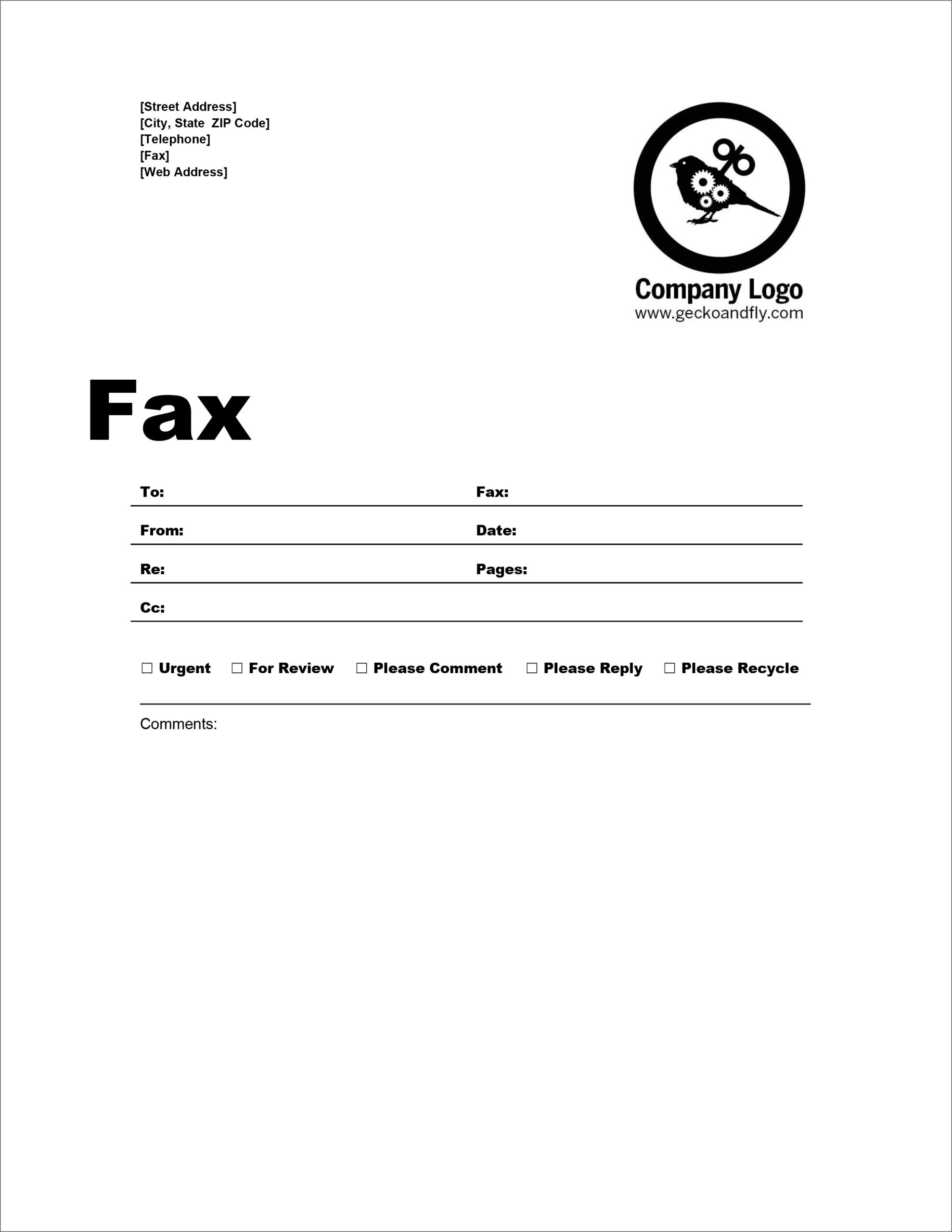 Free Printable Fax Forms Free Printable Fax Forms