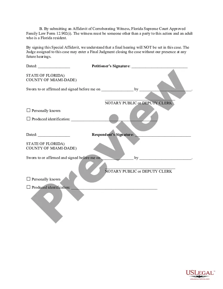 Florida Family Printable Law Forms