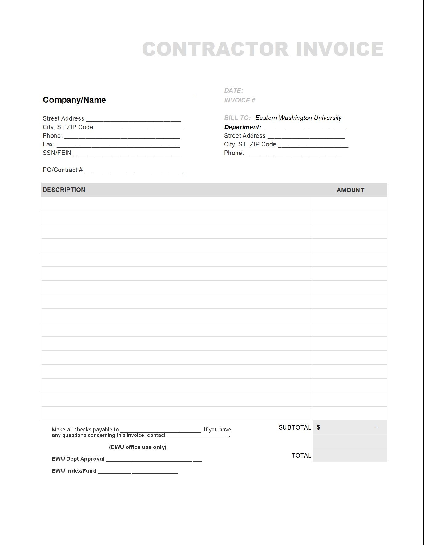 Printable 1099 Forms For Independent Contractors