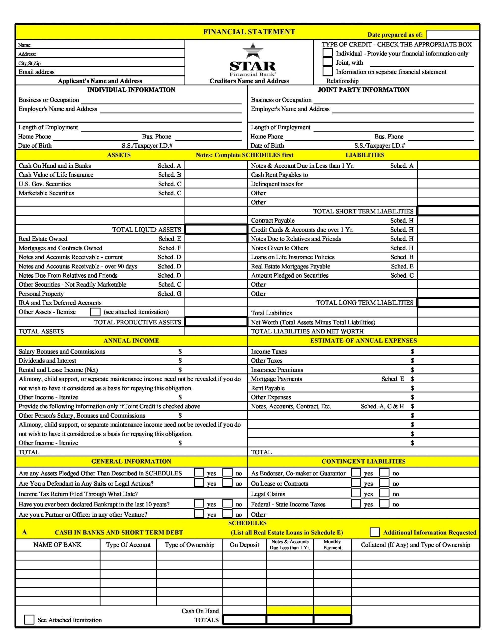 30 Free Financial Statement Templates Excel TemplateArchive 30 Free Financial Statement Templates Excel TemplateArchive