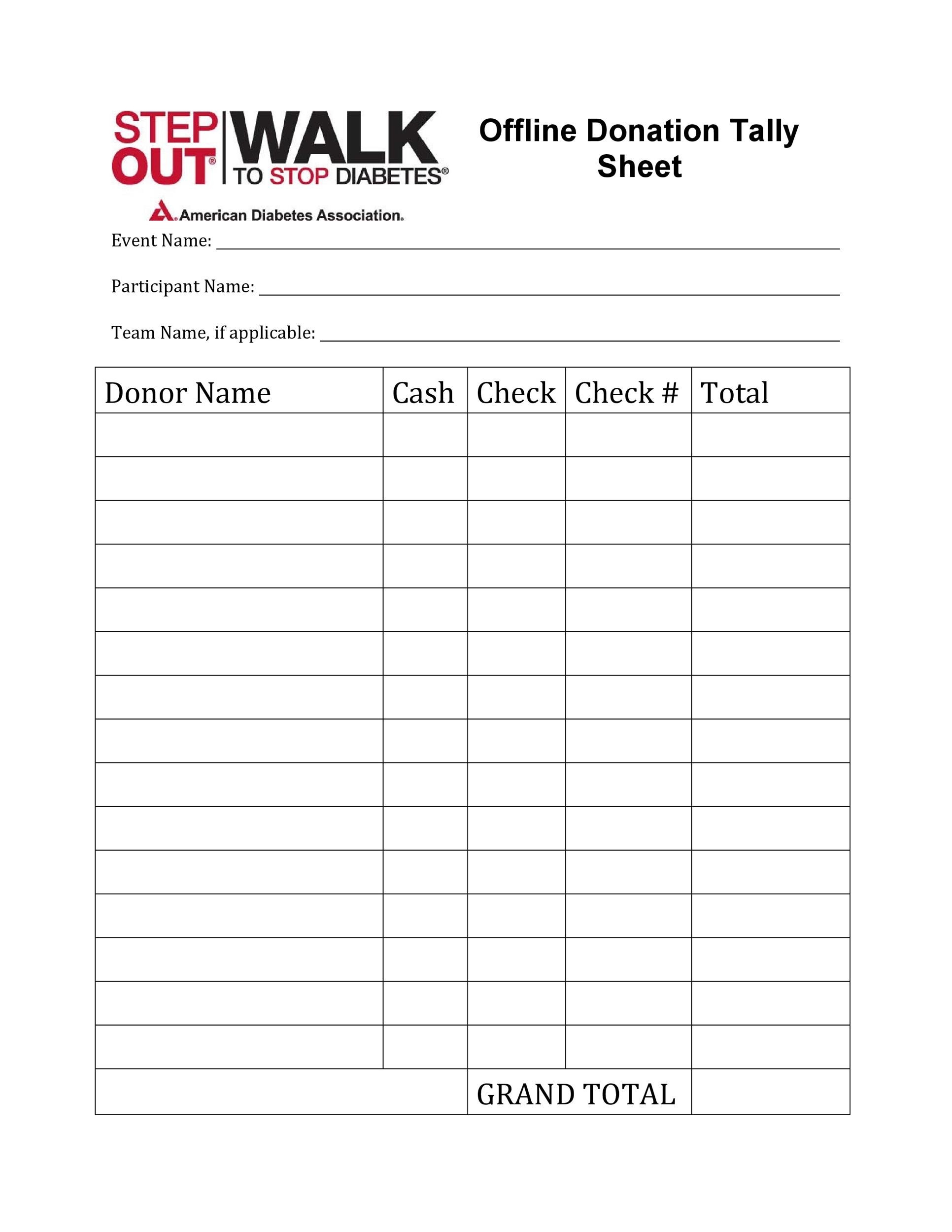 Printable Pledge Form Template