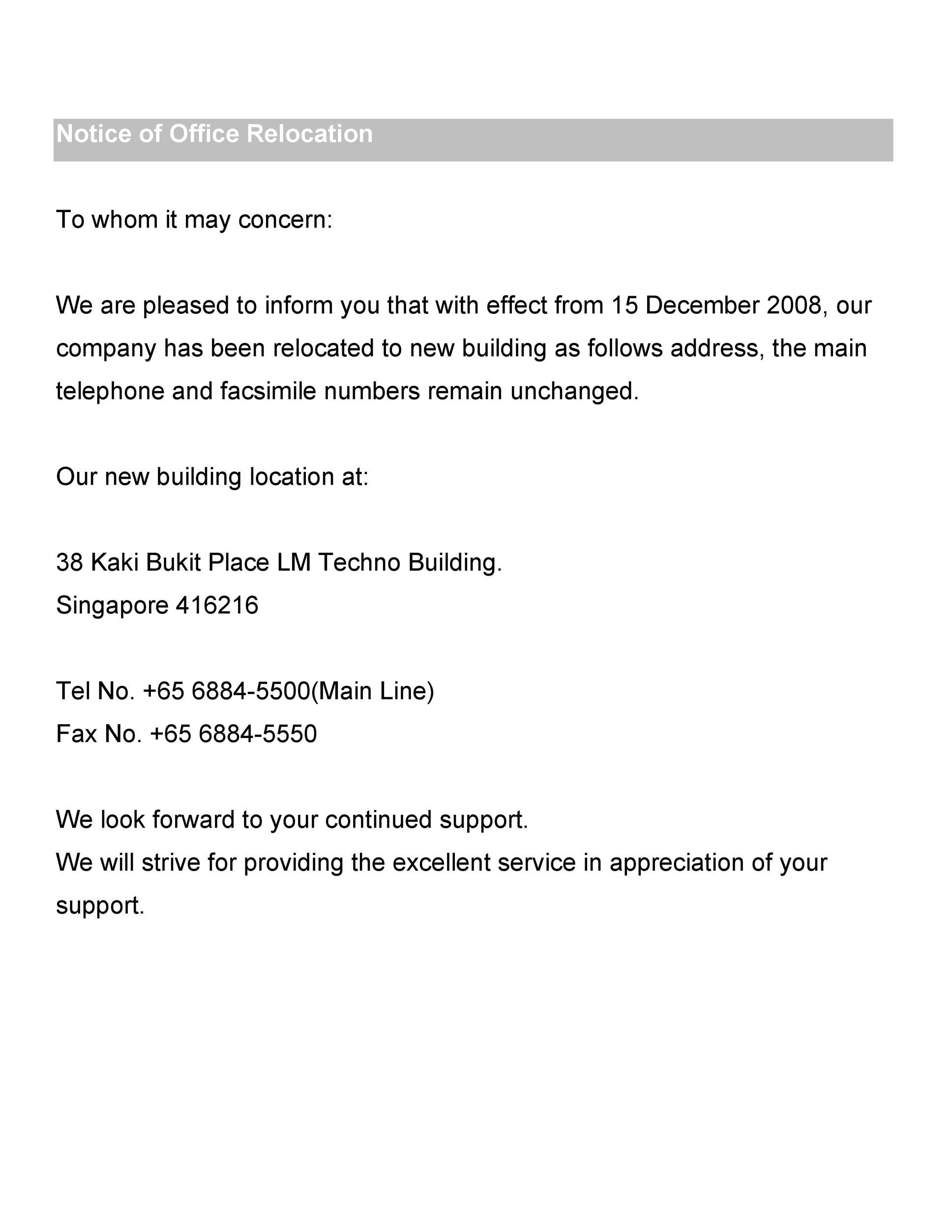 49 Best Change Of Address Letters 100 Free TemplateLab