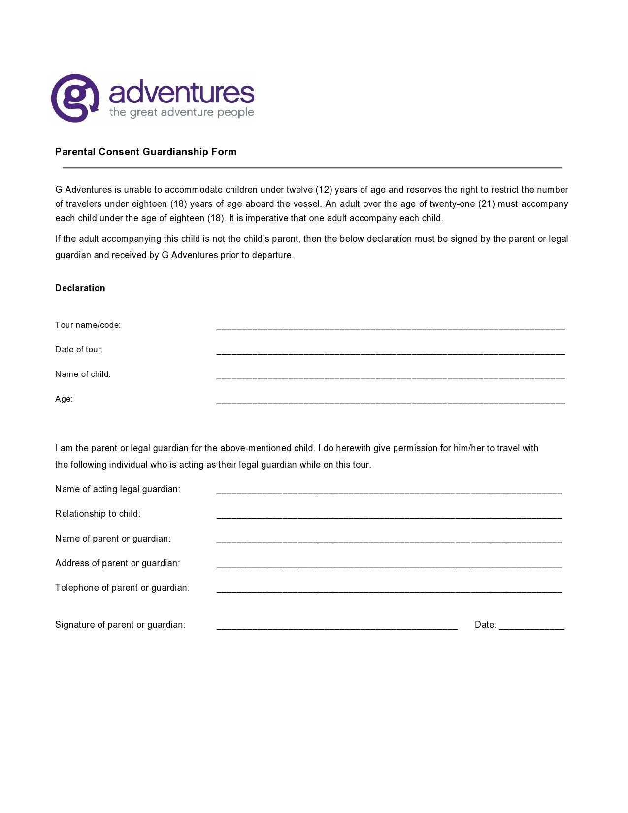 50 Free Guardianship Forms Temporary Permanent TemplateLab 50 Free Guardianship Forms Temporary Permanent TemplateLab