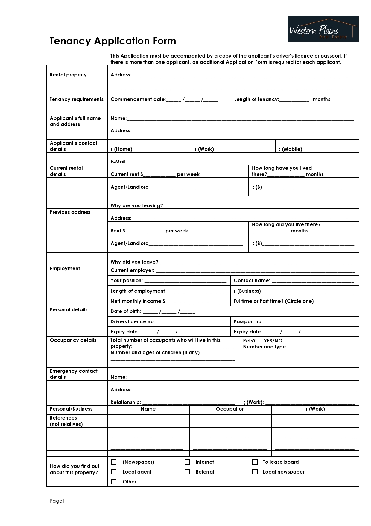 50 Free Rental Application Templates Forms Word PDF 