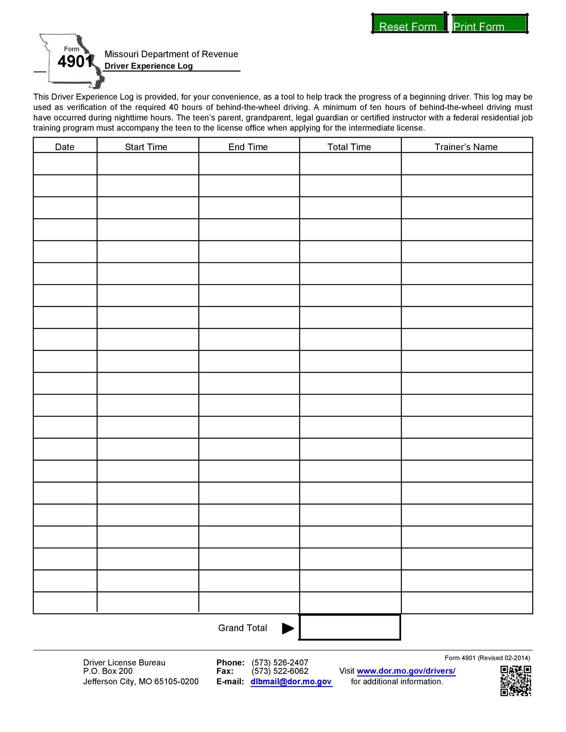 Printable Dvir Forms