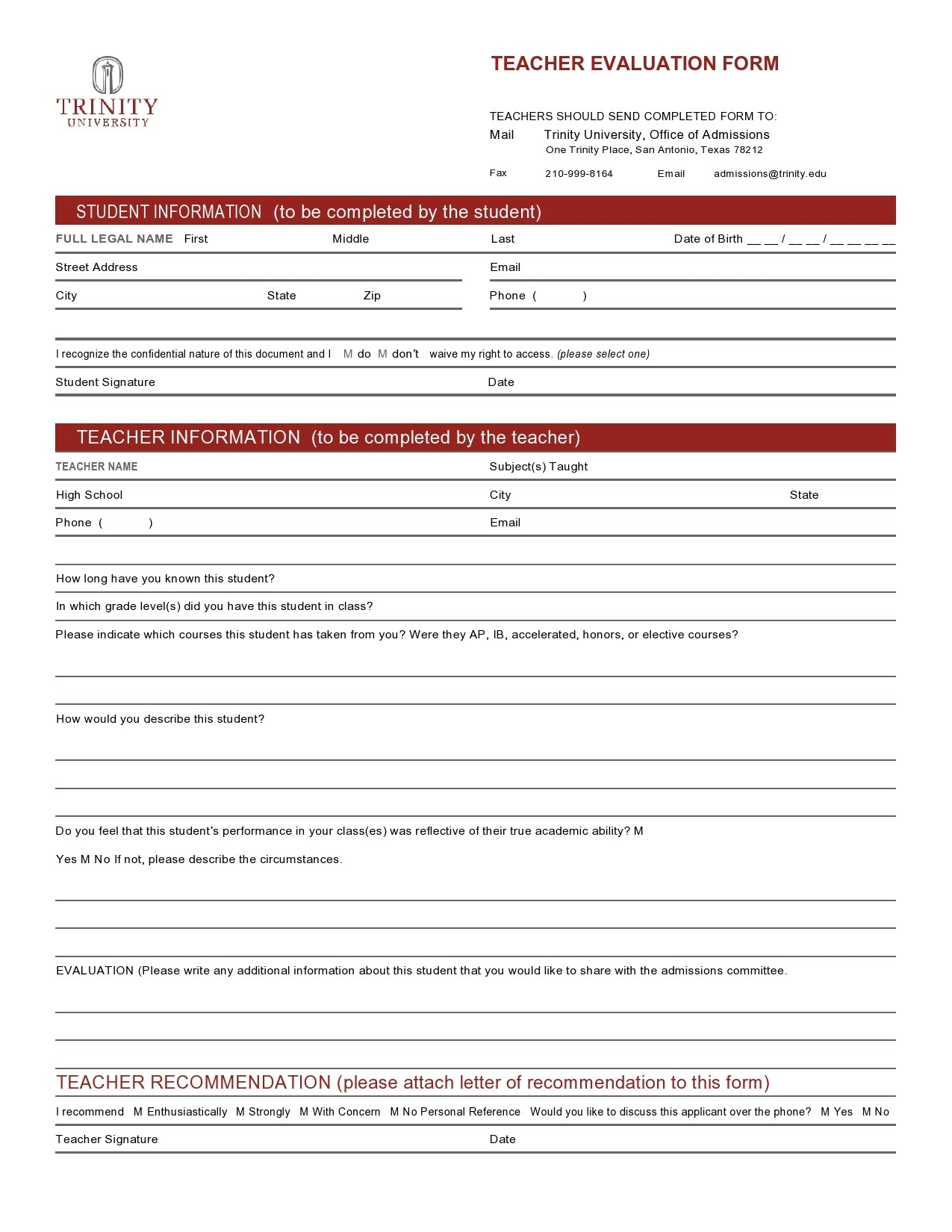50 Printable Teacher Evaluation Forms Free TemplateLab 50 Printable Teacher Evaluation Forms Free TemplateLab