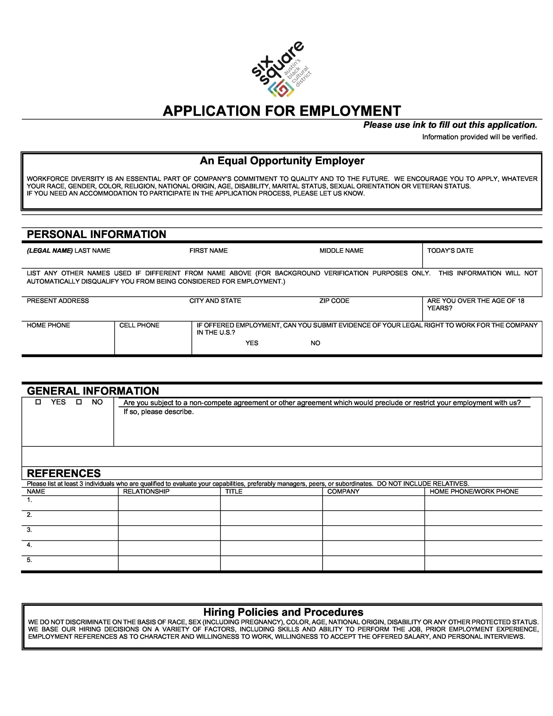 56 Free Employment Job Application Form Templates Printable TemplateLab 56 Free Employment Job Application Form Templates Printable TemplateLab