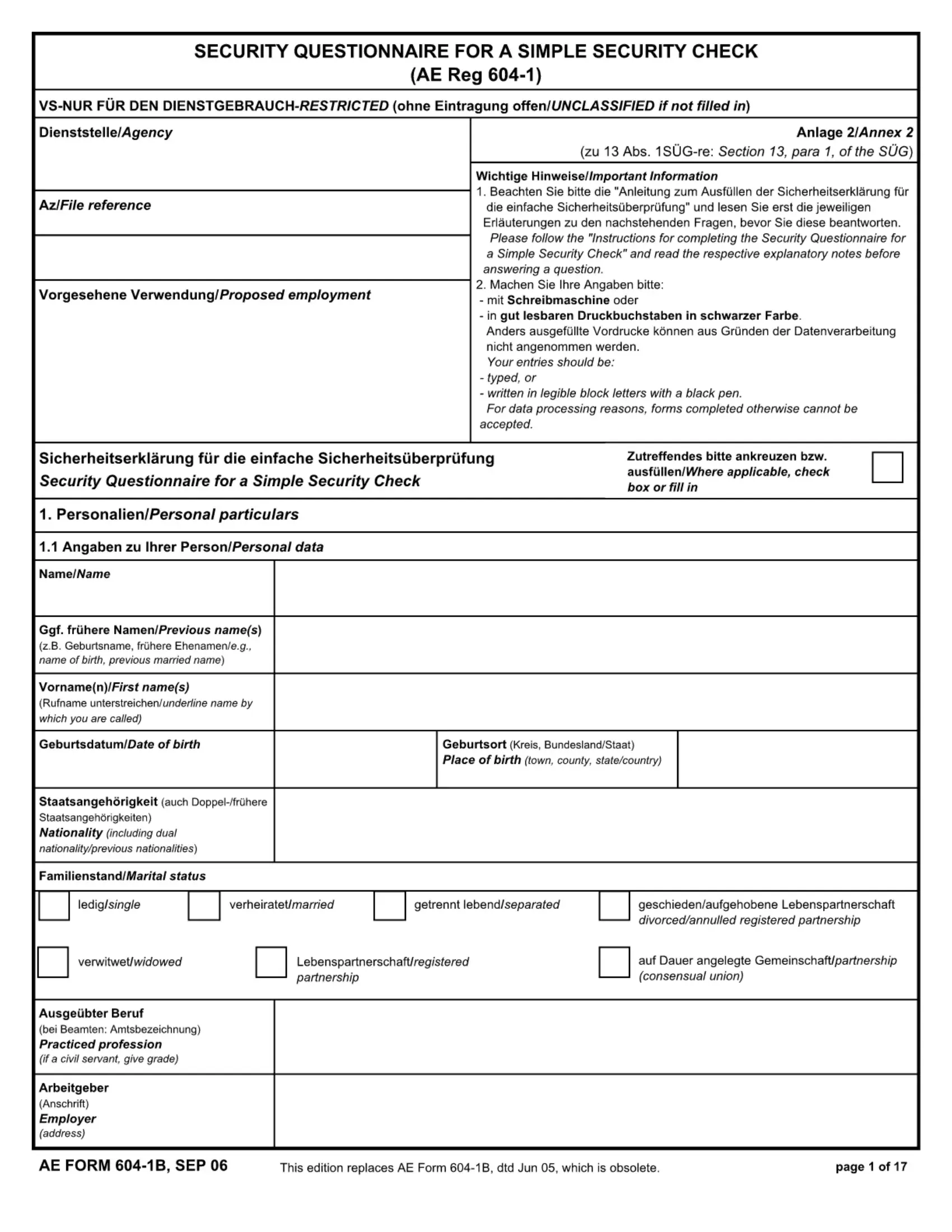 AE Form 604 1B Fill Out Printable PDF Forms Online