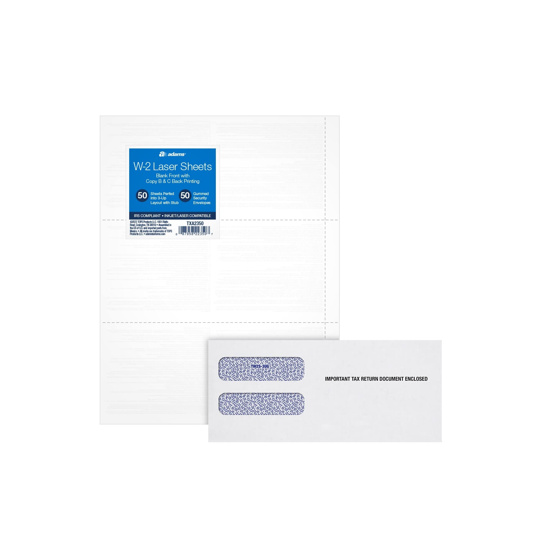 Printable W2 Irs Forms
