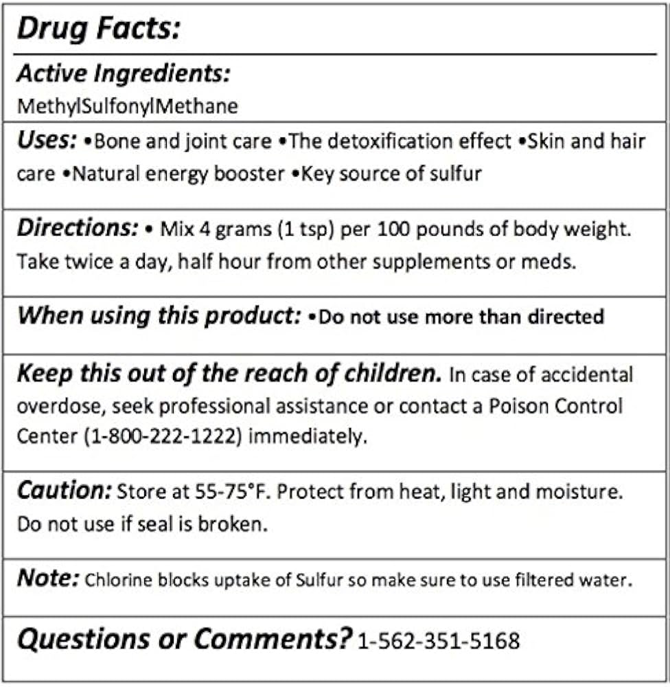 Amazon Greenway Biotech MSM Powder 99 9 Pure Gluten Free Non GMO Methylsulfonylmethane Supports Joints Pain Growth Sulfur Crystals Supplement Without Fillers Or Additives 1 Pound Health Household Amazon Greenway Biotech MSM Powder 99 9 Pure Gluten Free Non GMO Methylsulfonylmethane Supports Joints Pain Growth Sulfur Crystals Supplement Without Fillers Or Additives 1 Pound Health Household