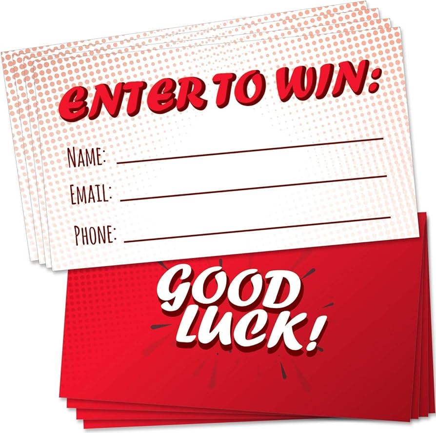 Amazon T MARIE 200 Raffle Tickets 3 5 x2 Enter To Win Entry Form Cards For Contest Raffles Ballot Box 50 50 Auction And More Office Products Amazon T MARIE 200 Raffle Tickets 3 5 x2 Enter To Win Entry Form Cards For Contest Raffles Ballot Box 50 50 Auction And More Office Products