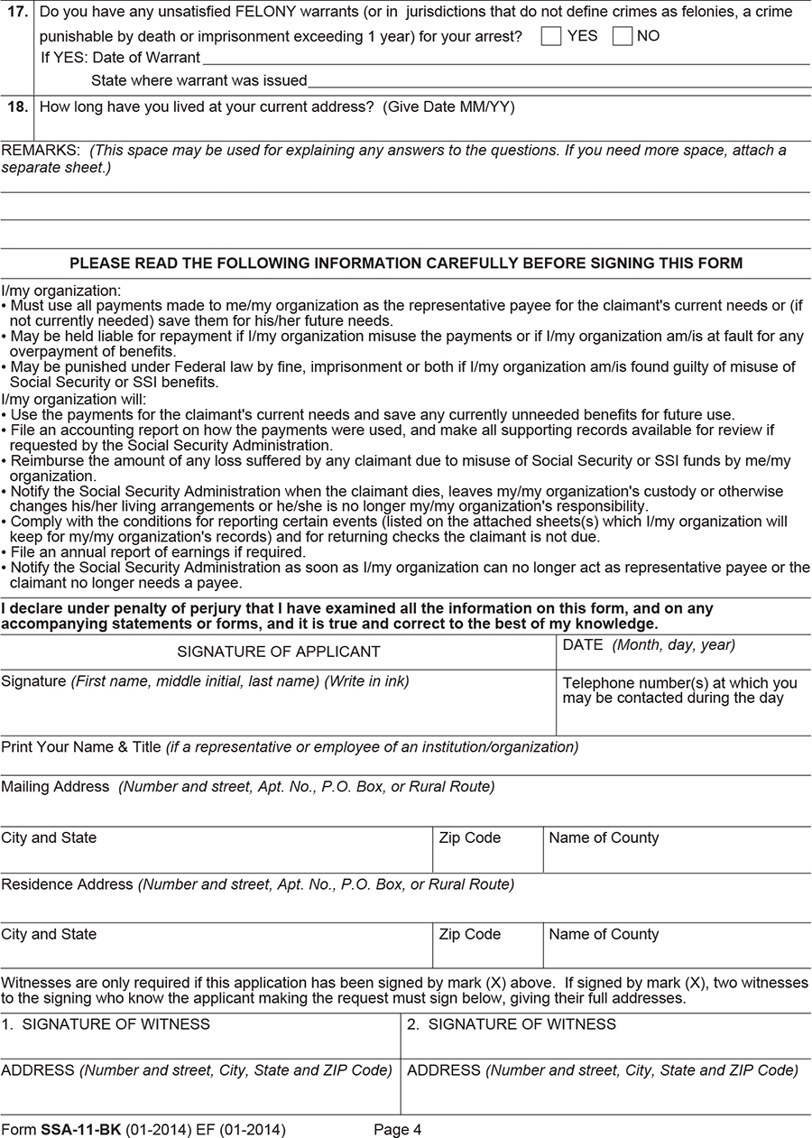 Appendix C Selected Forms Informing Social Security s Process For Financial Capability Determination The National Academies Press