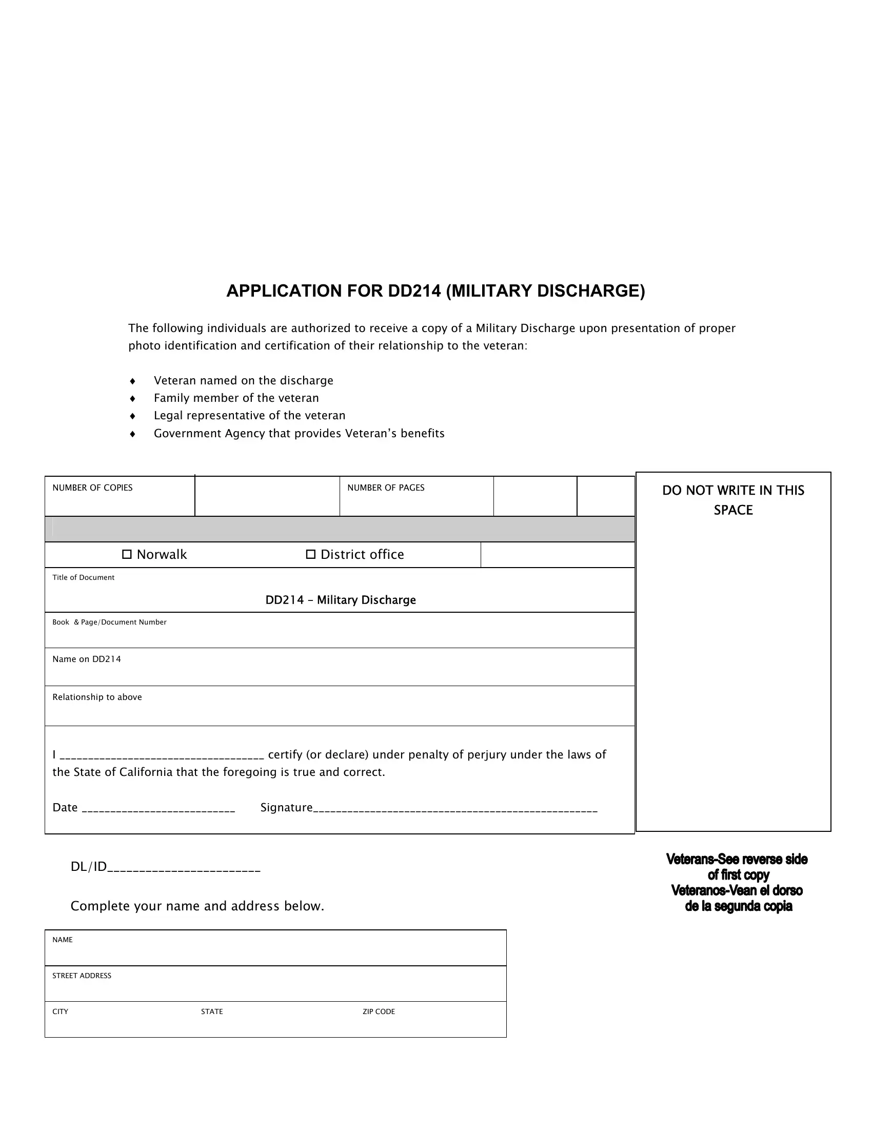 Applicant Form Dd 214 Fill Out Printable PDF Forms Online Applicant Form Dd 214 Fill Out Printable PDF Forms Online