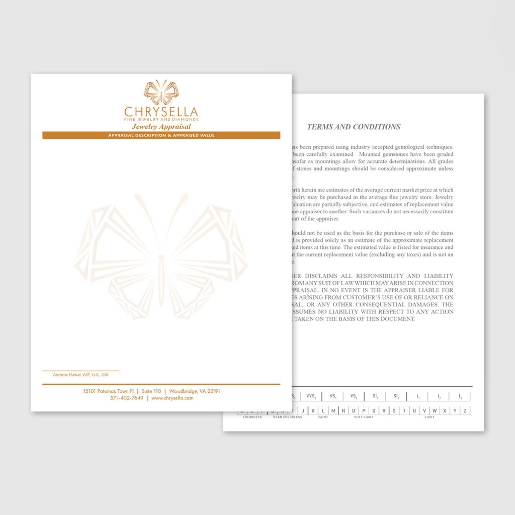 Printable Jewelry Appraisal Forms