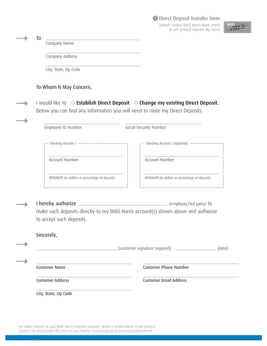 Bmo Direct Deposit Form Fill Out Printable PDF Forms Online