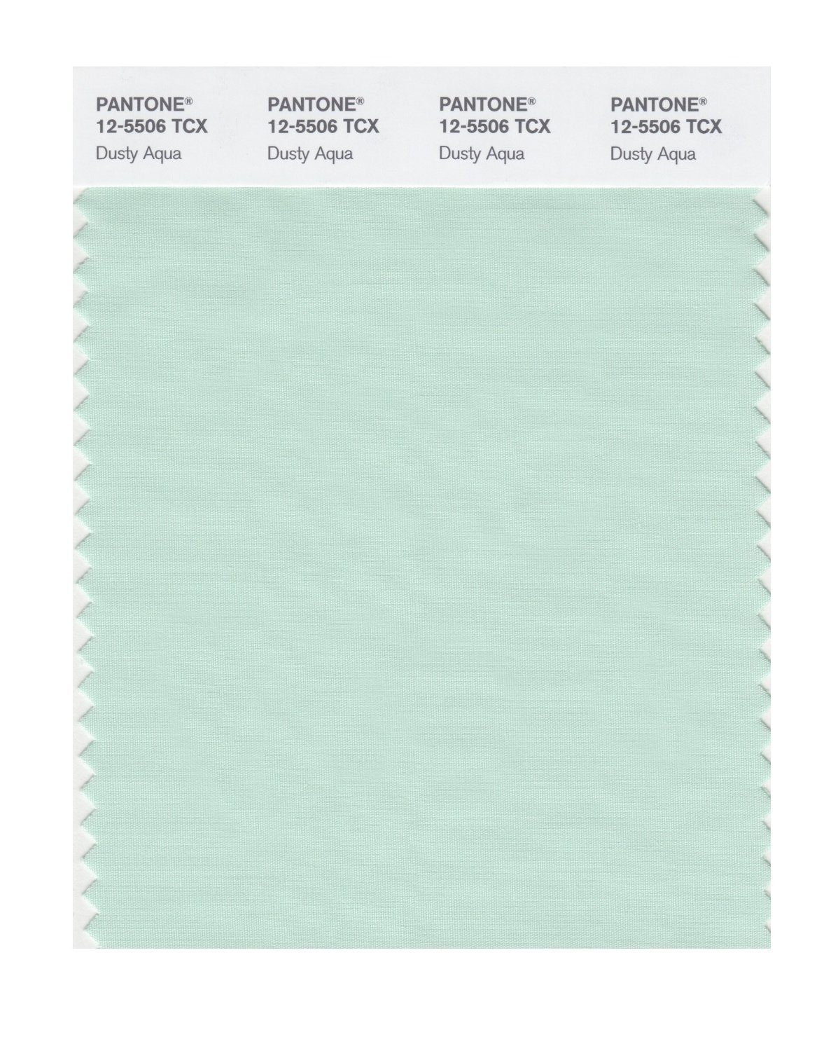 BUY Pantone Cotton Swatch 12 5506 Dusty Aqua