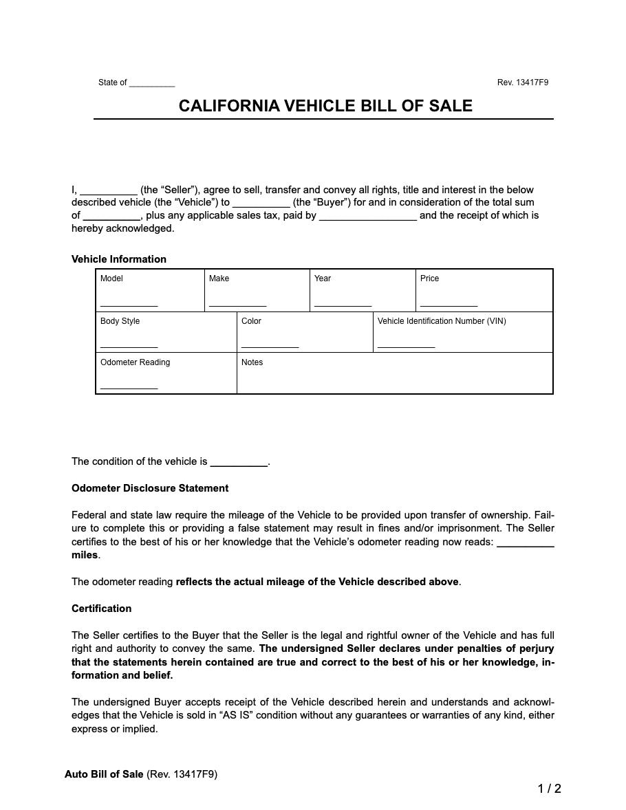 Dmv Form Dl 44 Printable