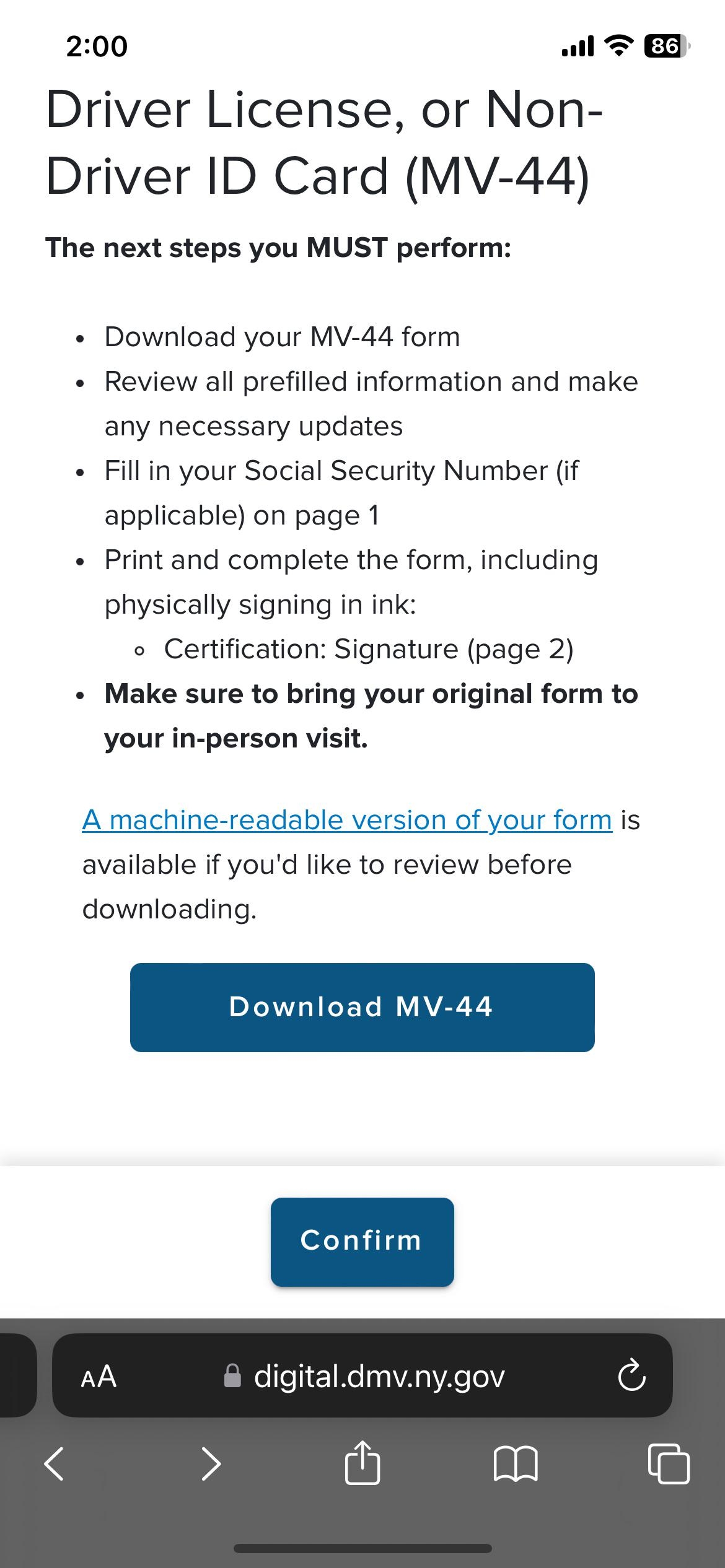 Can I Not Complete This On My Phone R DMV