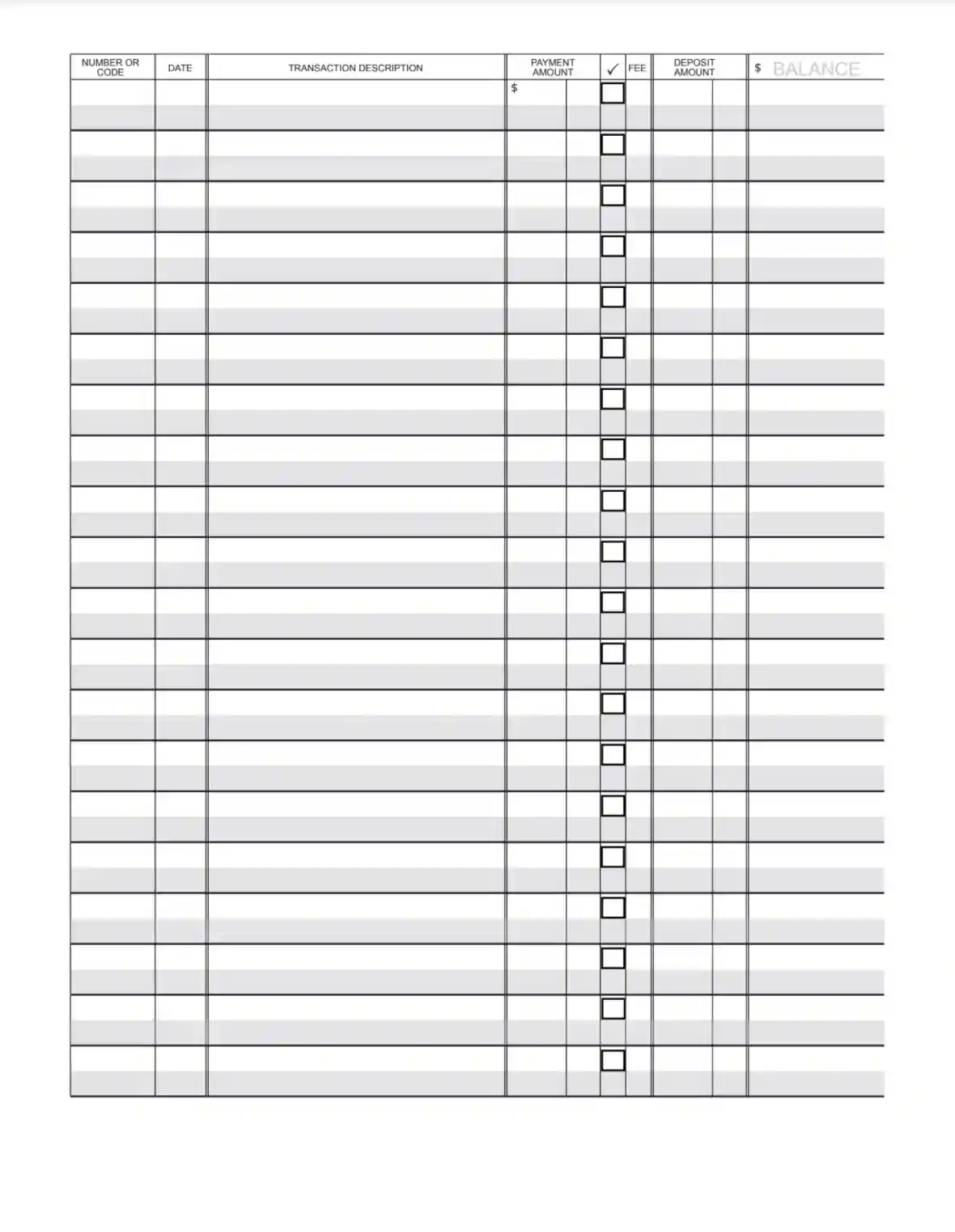 Check Register Template Fill Out Printable PDF Forms Online Check Register Template Fill Out Printable PDF Forms Online