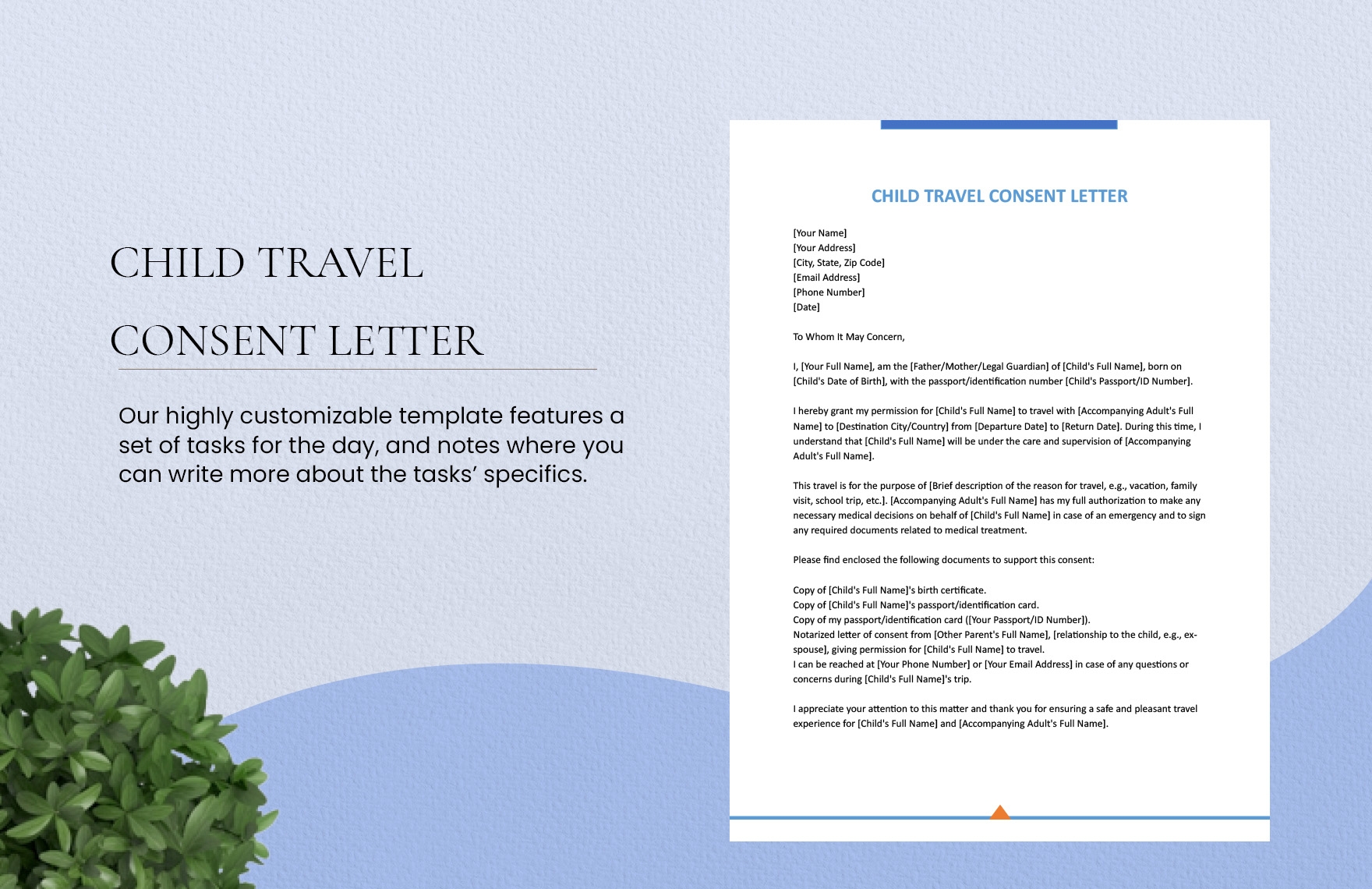 Child Travel Consent Letter Template In Word Google Docs Pages Download Template