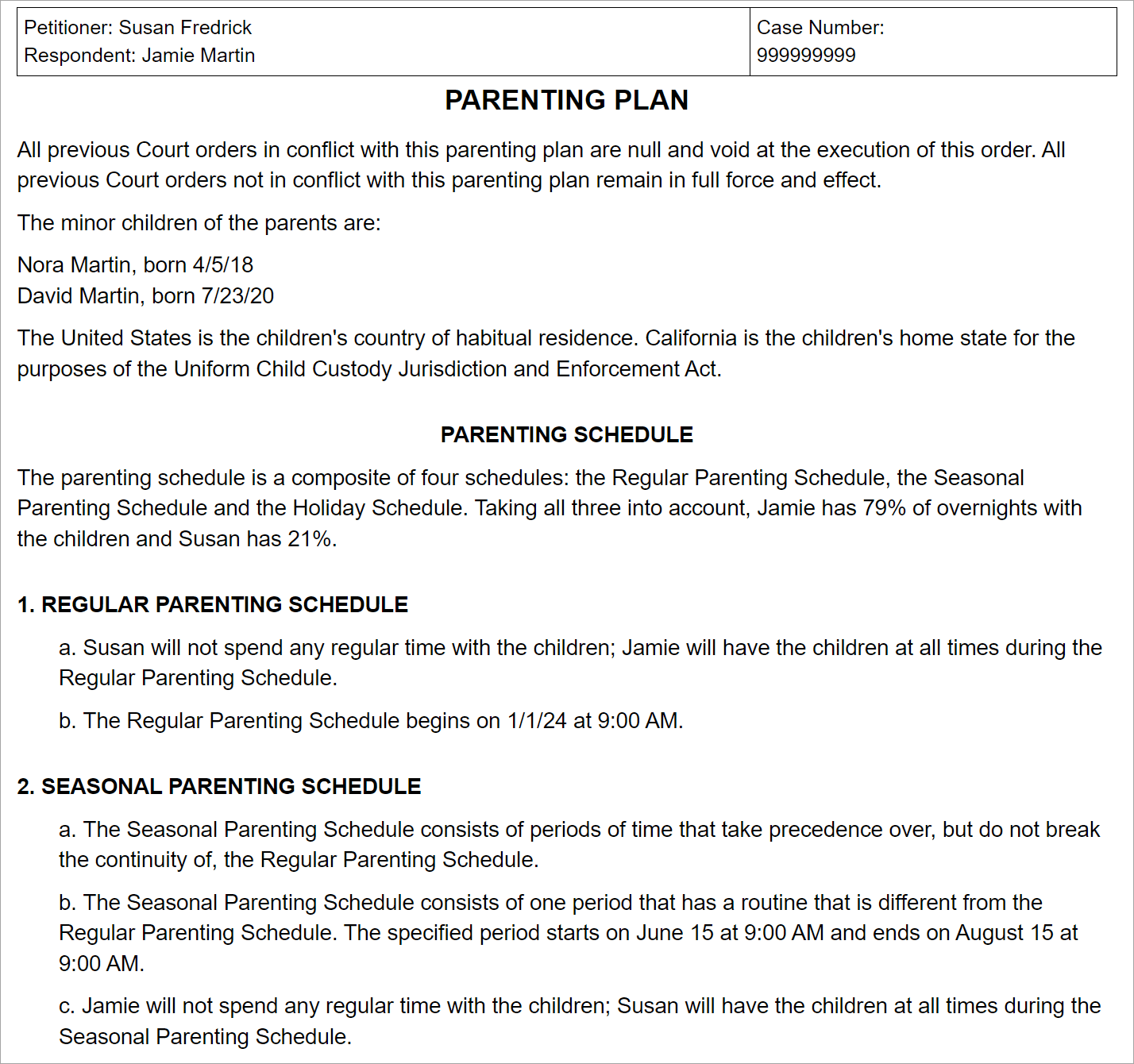 Child Visitation Agreement Template PDF Or Word Doc
