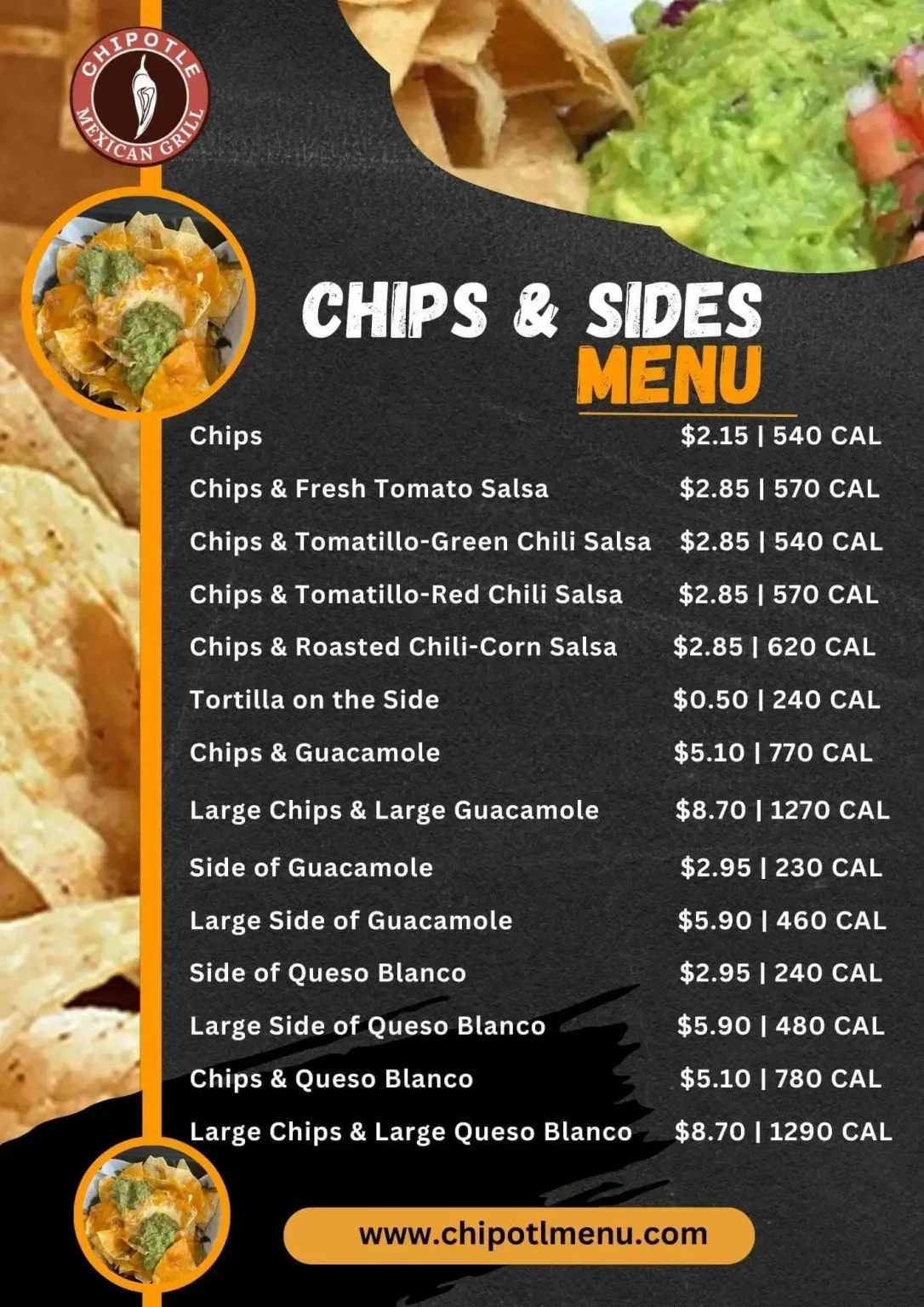 Chipotle Menu With Prices Updated May 2025