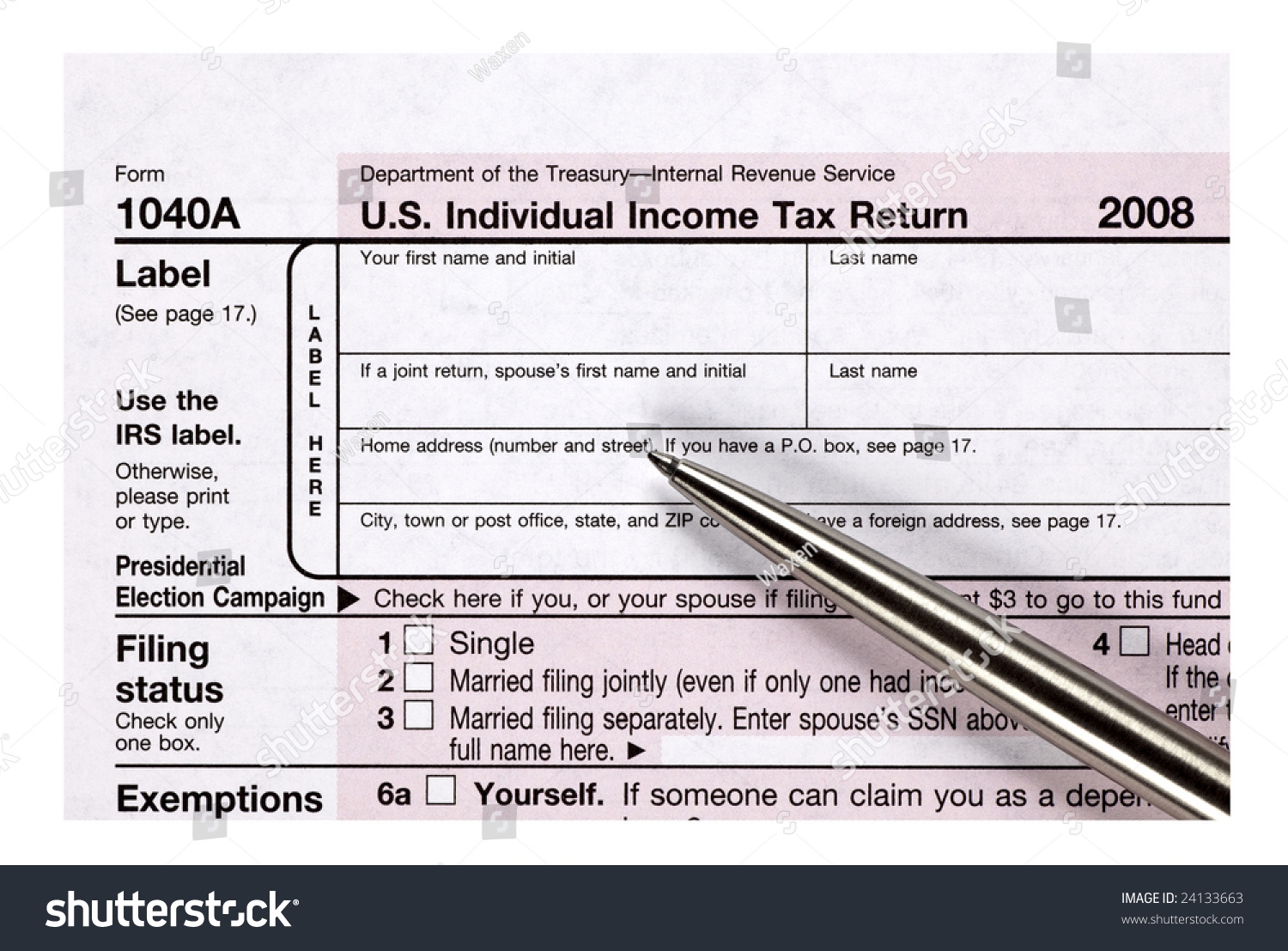 1040a Printable Form