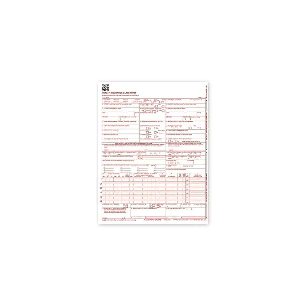 Compuchecks New Cms 1500 Claim Forms Hcfa Version Jamaica Ubuy