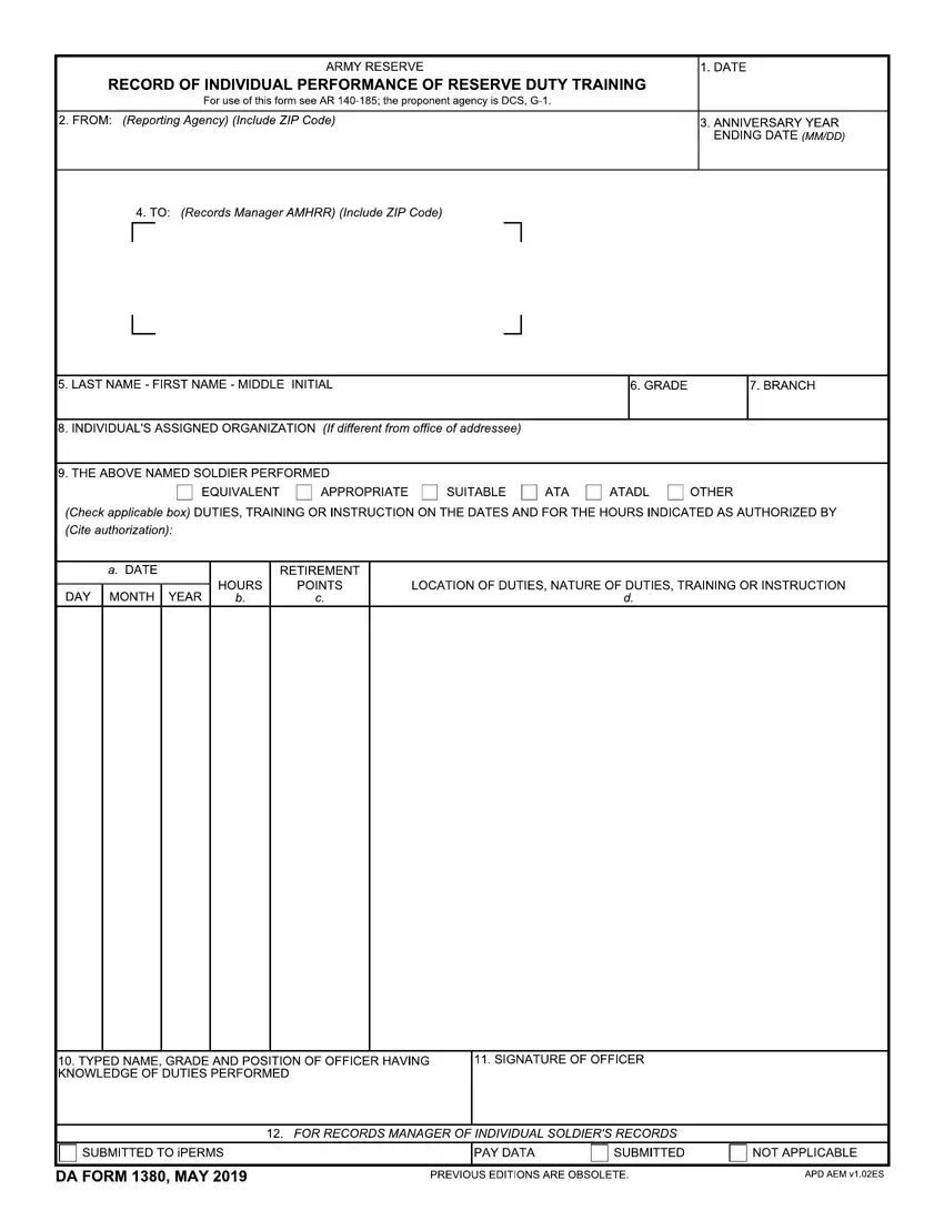 Da Form 1380 Fill Out Printable PDF Forms Online