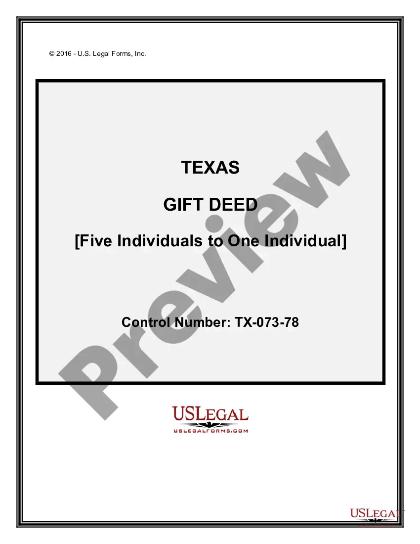 Printable Gift Deed Form Texas
