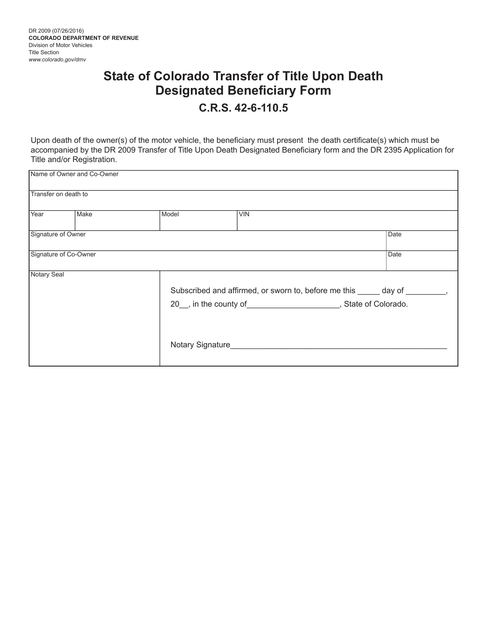 Dmv Form Dr 2009 Fill Out Printable PDF Forms Online