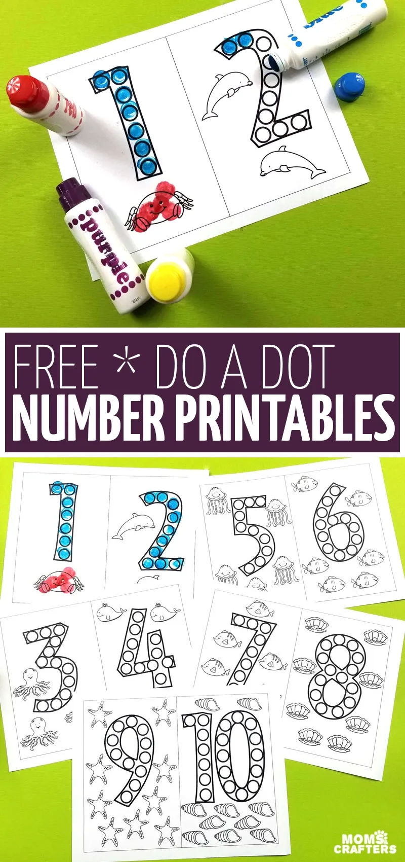 Do A Dot Number Printables Free Printable Moms And Crafters Do A Dot Number Printables Free Printable Moms And Crafters