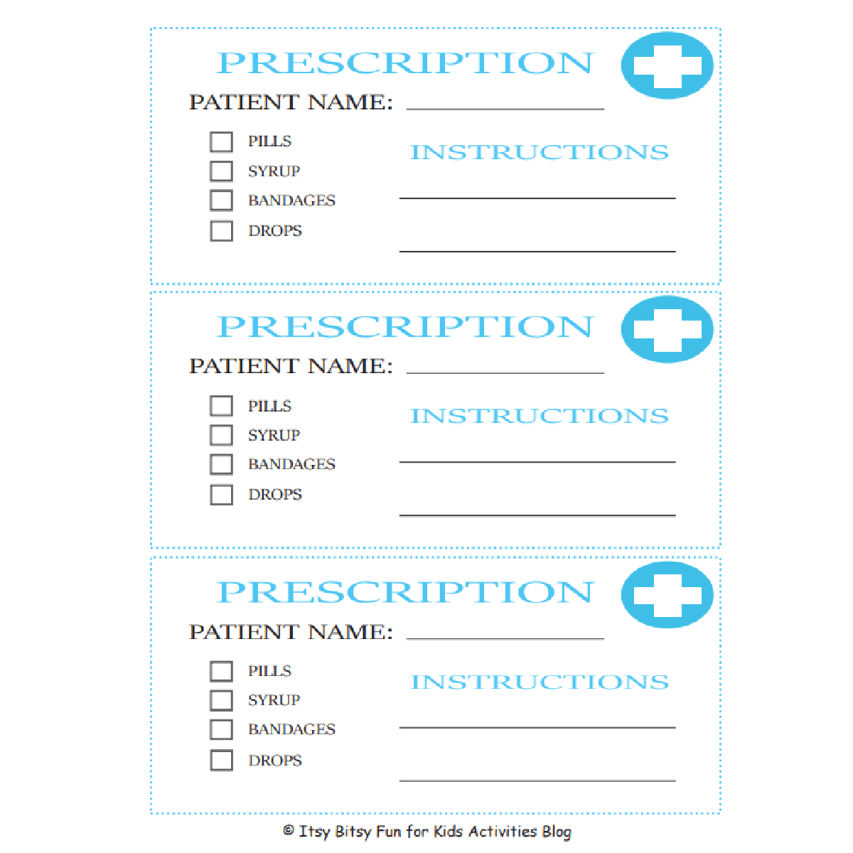 Doctor Pretend Play Kids Printables Kids Activities Blog