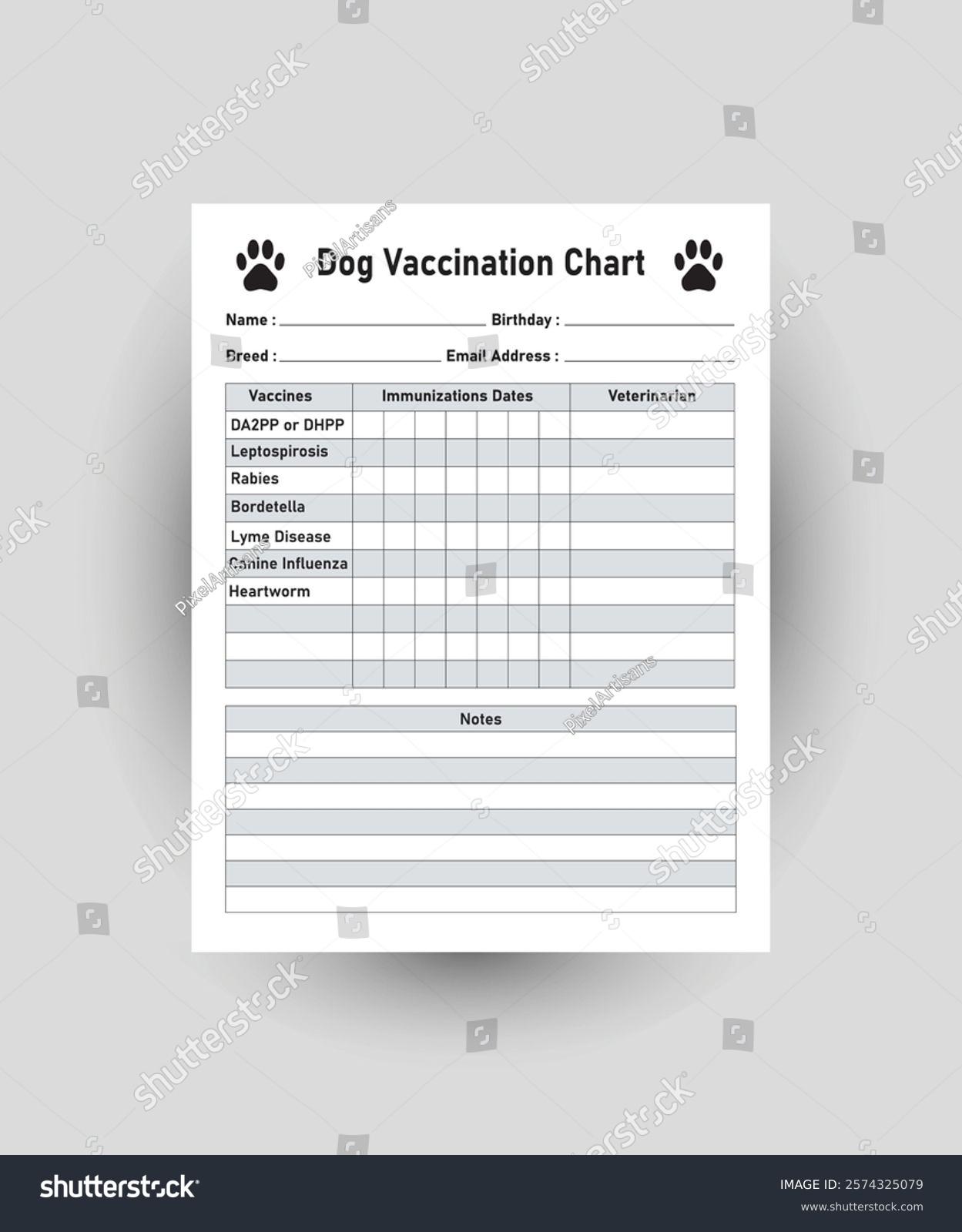 Dog Vaccination Chart Pet Health Record Stock Vector Royalty Free 2574325079 Shutterstock Dog Vaccination Chart Pet Health Record Stock Vector Royalty Free 2574325079 Shutterstock