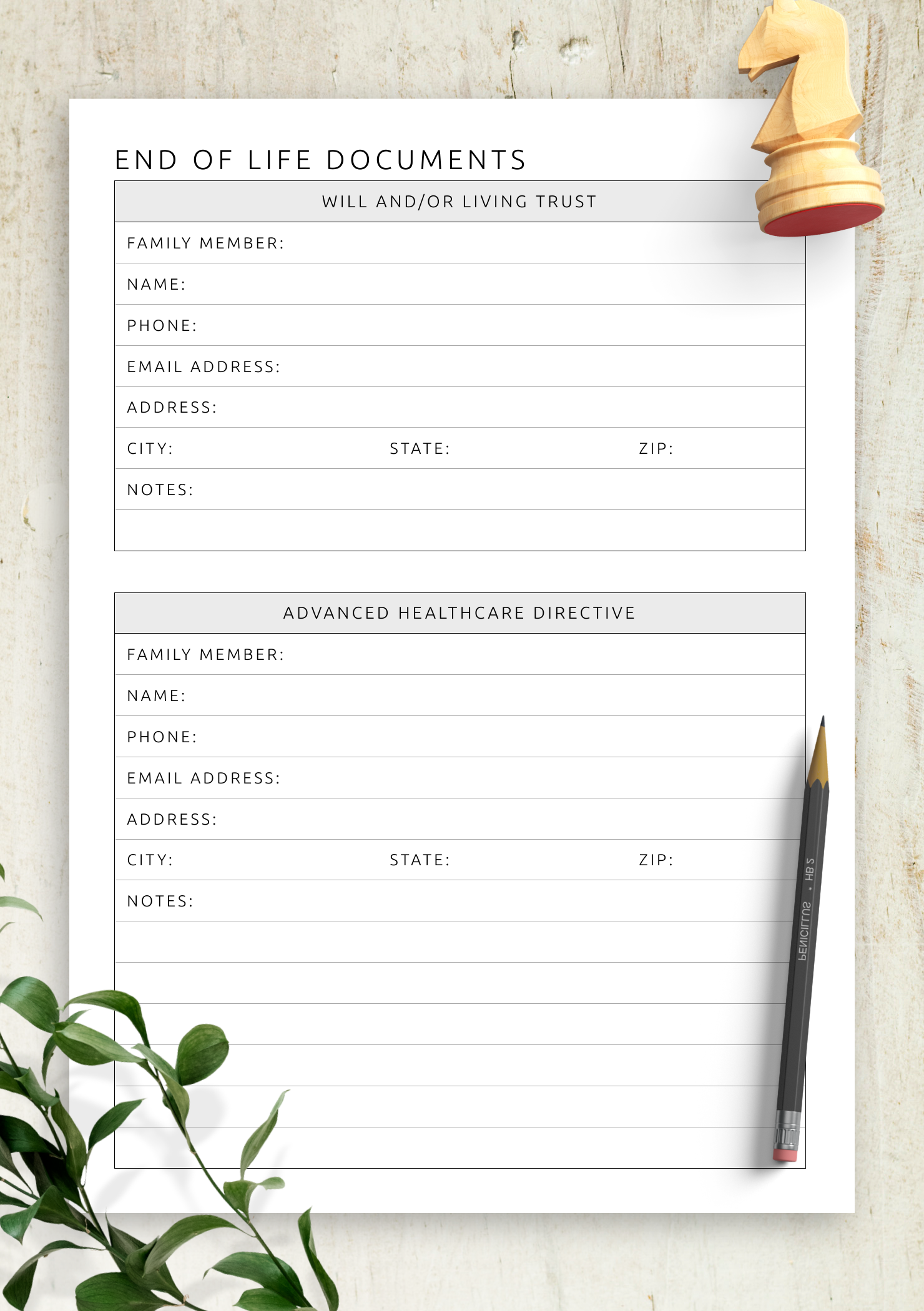 Blank Will Forms Free Printable