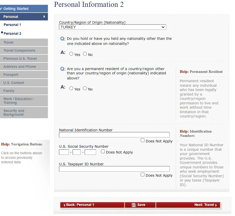 DS 160 Form Guide How To Fill Sample Questions And Passport Information
