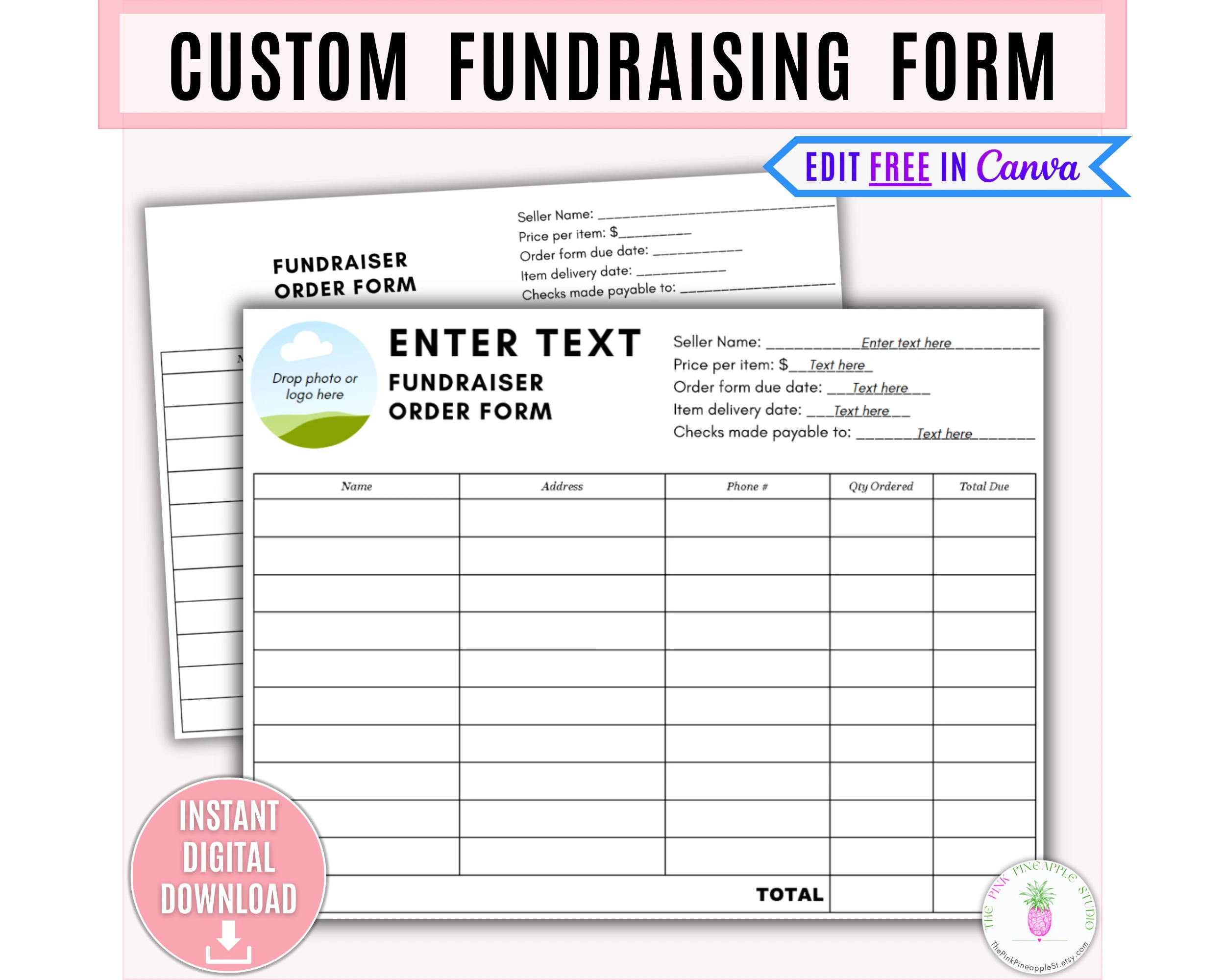 Free Printable Fundraiser Forms
