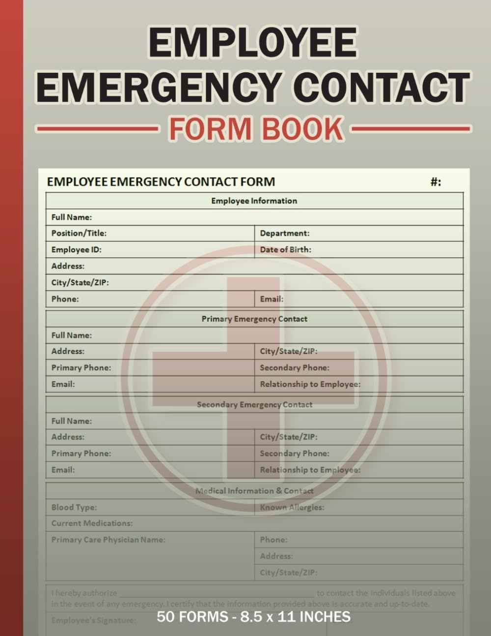 Printable Employee Emergency Contact Form
