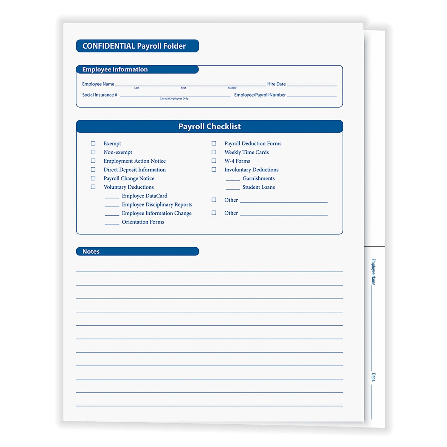 Employee Payroll Records Folders Payroll Files HRdirect