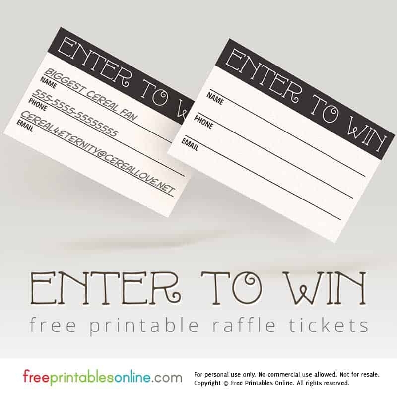 Enter To Win Printable Raffle Tickets Free Printables Online Enter To Win Printable Raffle Tickets Free Printables Online